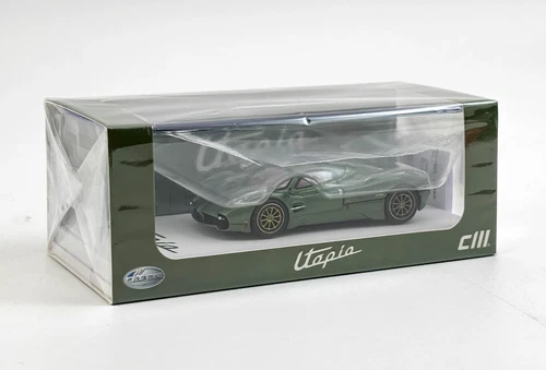 CM 1:64 Green Utopia Super Racing Sports Model Diecast Metal Car - Picture 10 of 10