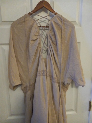 Free People Kurzarm-Top Damen Nude CA32054/RN66170 Größe L Neu mit Etikett - Bild 9 von 11
