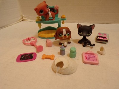 Littlest Pet Shop~#334~Dog #335~Cat #336~Ferret~Cozy Care Center