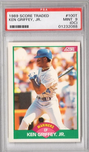1989 Score Rookie Traded Ken Griffey Jr #100T (RC) PSA 9 OC