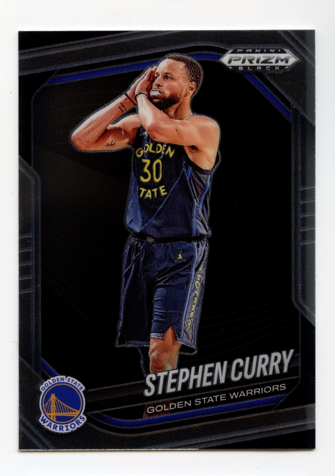Stephen Curry 2024-25 Panini Prizm Black Golden State Warriors Night Night #7 NM