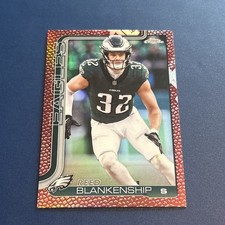 2025 Topps Chrome Reed Blankenship Football Leather Refractor