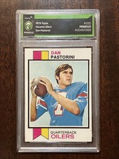 1973 Topps - Dan Pastorini #225 Authentic/ Prsrvd Great For Displaying