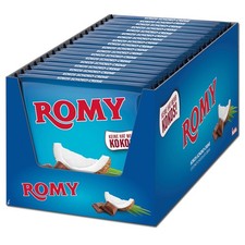 (13,92&euro;/1kg) Romy Classic Cocos Schokolade 18 Tafeln