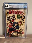 Avengers 4 Cgc 2.5 1st Silver Age Appearance Of Captain America Marvel