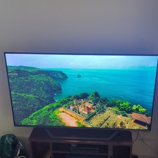 Hisense A7 55in QLED 4K 2160p Flat Screen TV with Stand Black