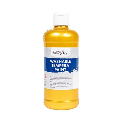 Handy Art Washable Tempera Paint Pint Metallic Gold