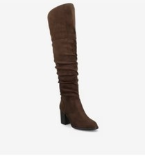 Journee Women's Boots- Chocolate Color - Size 7 - New In Box