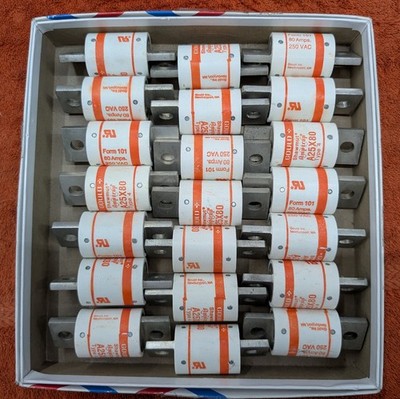 Lot of 22 New Gould Shawmut Amptrap A25X80 FUSE 80A 250VAC TYPE 4