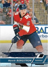 Henrik Borgstrom #57 - 2018-19 Overtime - Base Rookie Blue Foil