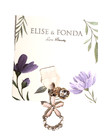 Elise & Fonda Pink Flower Rhinestone Cell Phone Charm Type C Dust Cover Plug