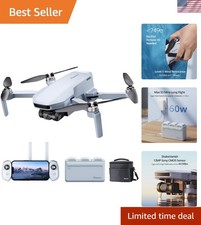 Lightweight ATOM SE Drone with 4K EIS Camera, 93 Minutes Flight, Fly More Combo