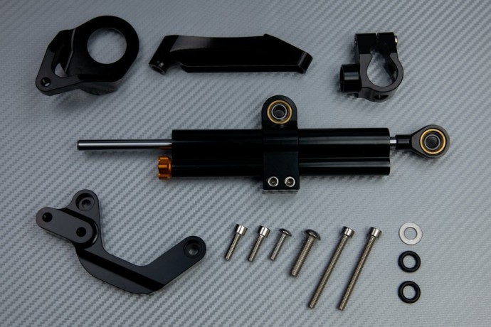 Amortisseur direction Suzuki GSXR 1000 2009 2010 2011 noir avec support