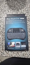 Mini Wireless Backlit Keyboard with Built-In Touchpad, QWERTY, Black