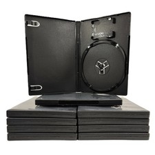 PS2 PlayStation 2 Replacement Game Disc Case w/ Memory Card Holder 10-Pack Empty