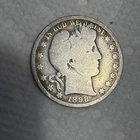 1898 O Barber 90% Silver Half-Dollar from New Orleans Mint 051526 02ri