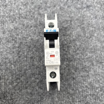 Eaton FAZ-C15/1-NA-SP  15A Miniature Circuit Breaker Used