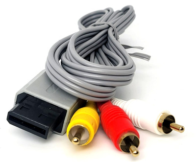 Nintendo Wii / Wii U AV Cable Replacement 6FT   Composite RCA Audio Video Cord