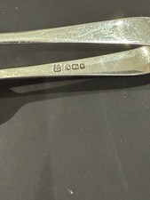 Sterling Silver Sugar Tongs.