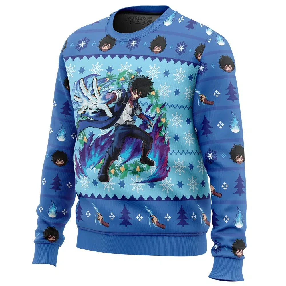 Christmas Dabi Hero Anime Ugly Christmas Sweater