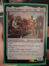 Flash Thompson Spider Fan Foil Near Mint MTG Magic The Gathering