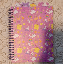 Sanrio Hello Kitty Friends Spiral Notebook Lined Tab Journal Pink Purple