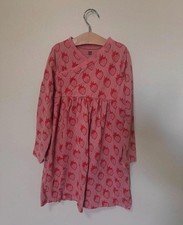 Tea Collection Fresa Fields Strawberry Print Wrap-Style Long Sleeve Dress