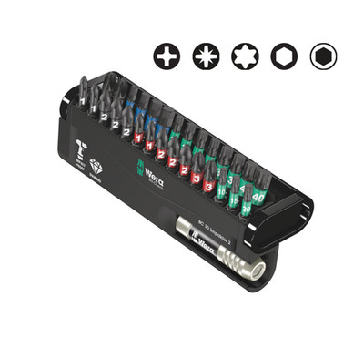 WERA 05057697001 Bit-Check 30 Impaktor 2, 30 pieces