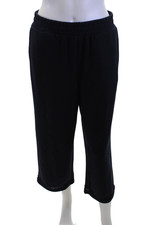 Elie Tahari Women Cropped Sweatpants Black Sz M