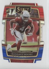 2021 Panini Select Concourse Red & Blue Prizm Die-Cut Rondale Moore #58 0y0n