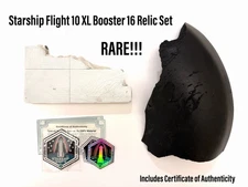 SpaceX Starship Historic Flight 10 Epic XL Booster 16 Dual Recovered Relic Set