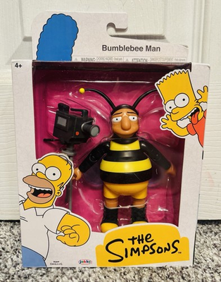 #ad Bumblebee Man The Simpsons 5” Action Figure Wave 4 Jakks $24.99