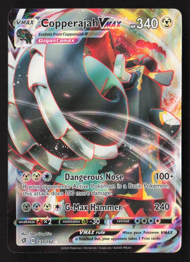 Copperajah VMAX Ultra Rare SWSH02: Rebel Clash 137/192 NM