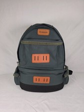 Vintage Canon Camera Professional Backpack - Canvas Travel Backpack Green