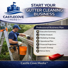 Gutter Cleaning Business Plan USB | Start Gutter Cleaning Business Template