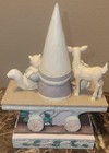Retired Jim Shore Rolling Gnome Christmas Woodland Animals Train Car Figure — photo 3