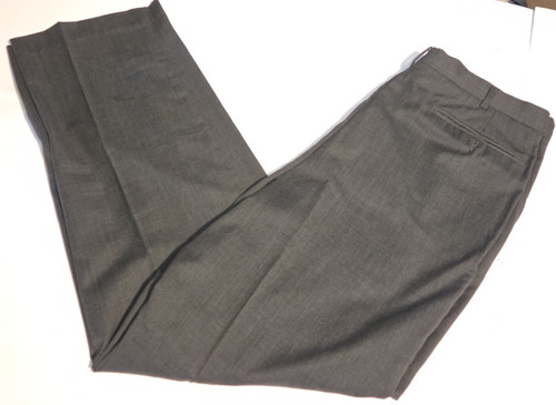 Ermenegildo Zegna, Vintage Ermenegildo Zegna Mens 44 Gray 100% Wool Super 100s Pleated Dress Pants