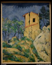 Paul Czanne the House with Cracked Walls O 1 Art Print Poster Wall Decor Modern