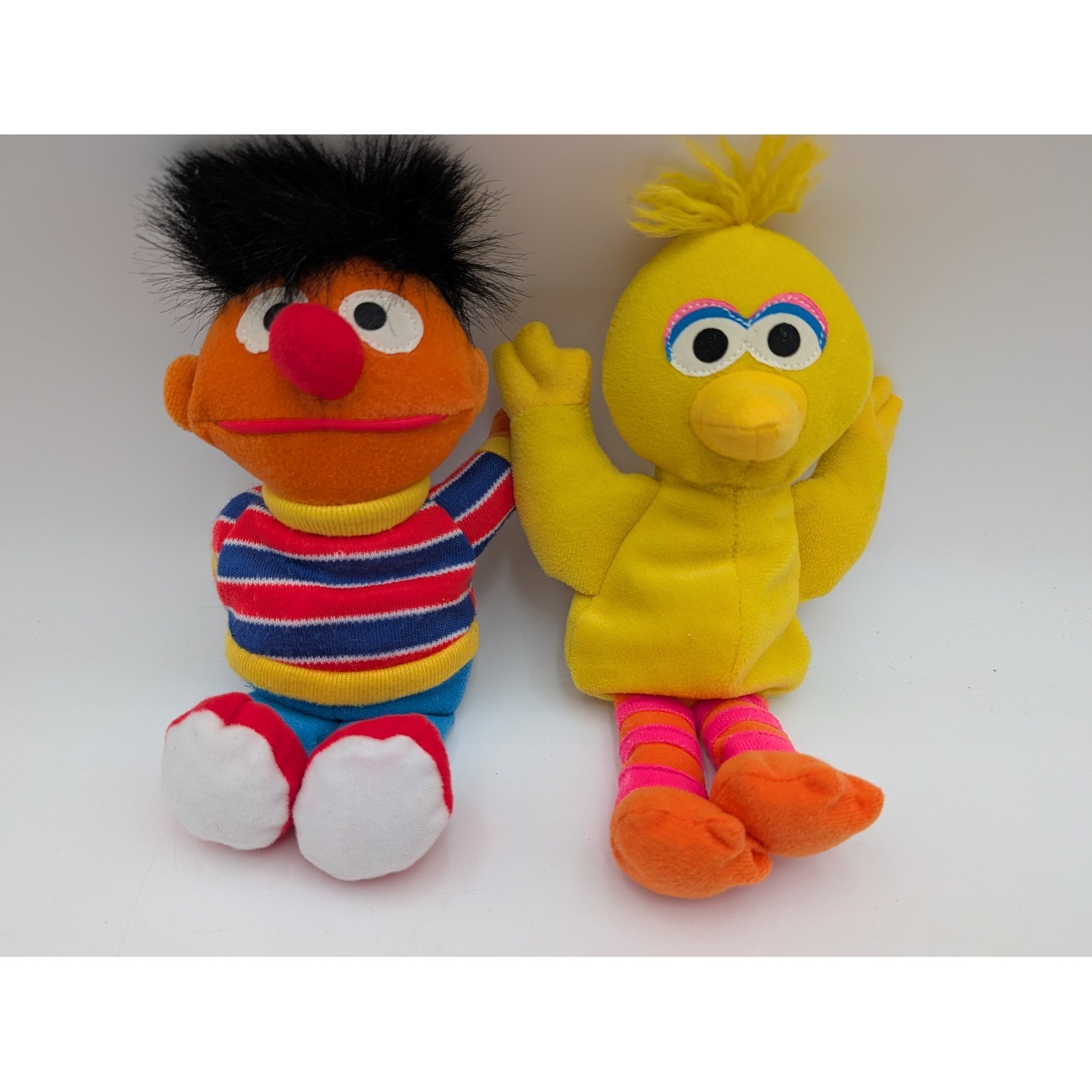 Tyco Sesame Street Ernie Big Bird Plush Vintage 1997 8 Inch Stuffed Animal Toy