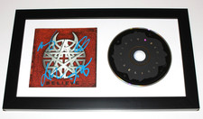 DISTURBED BAND SIGNED FRAMED 'BELIEVE' CD COVER ALBUM COA x4 DAVID DRAIMAN