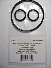 Jandy-Zodiac Space Saver 90 Deg. 2 port valve o-ring kit /  / R&S 116-143K  
