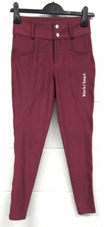 Black Heart Equestrian Cara Hybrid Riding Leggings Damson Small