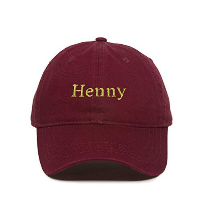 Henny Drink Alcohol Baseball Cap Embroidered Cotton Adjustable Dad Hat