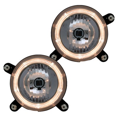 Fernscheinwerfer Angel Eyes Set für VW Golf 2 Typ 19E Bj. 1983-1992 Chrom
