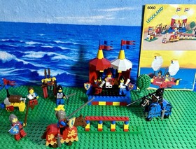 Lego Castle: 6060 Knight's Challenge  With Original Instructions + Minifigures