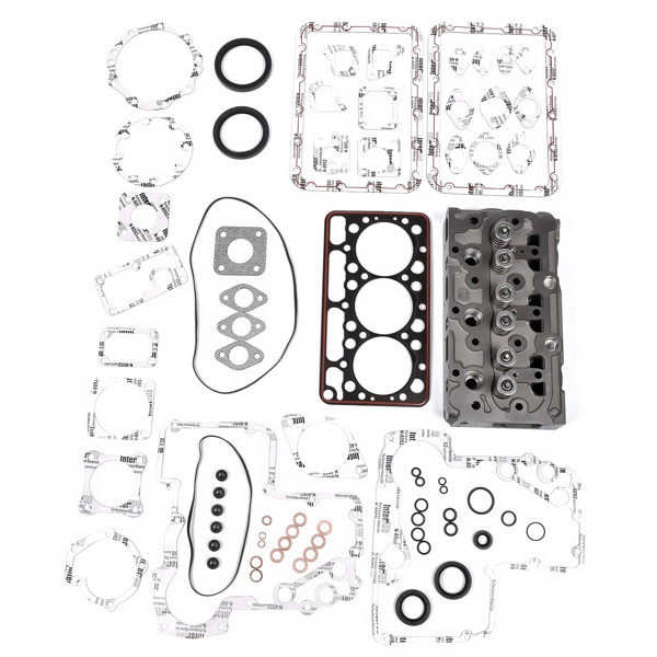 Fast Complete Cylinder Head with Valves Spring + Full Gasket Set Fit for Kubota