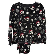 Disney The Nightmare Before Christmas Pj Set Womens S Sleepwear Holiday Fun