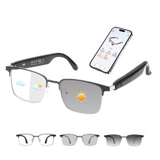 HAIXINDA AI Smart Glasses with ChatGPT, Bluetooth Glasses for Women & Men, Fr...