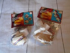 TWO NIP Vintage 1970's Walco Beaded Christmas Ornament Kits