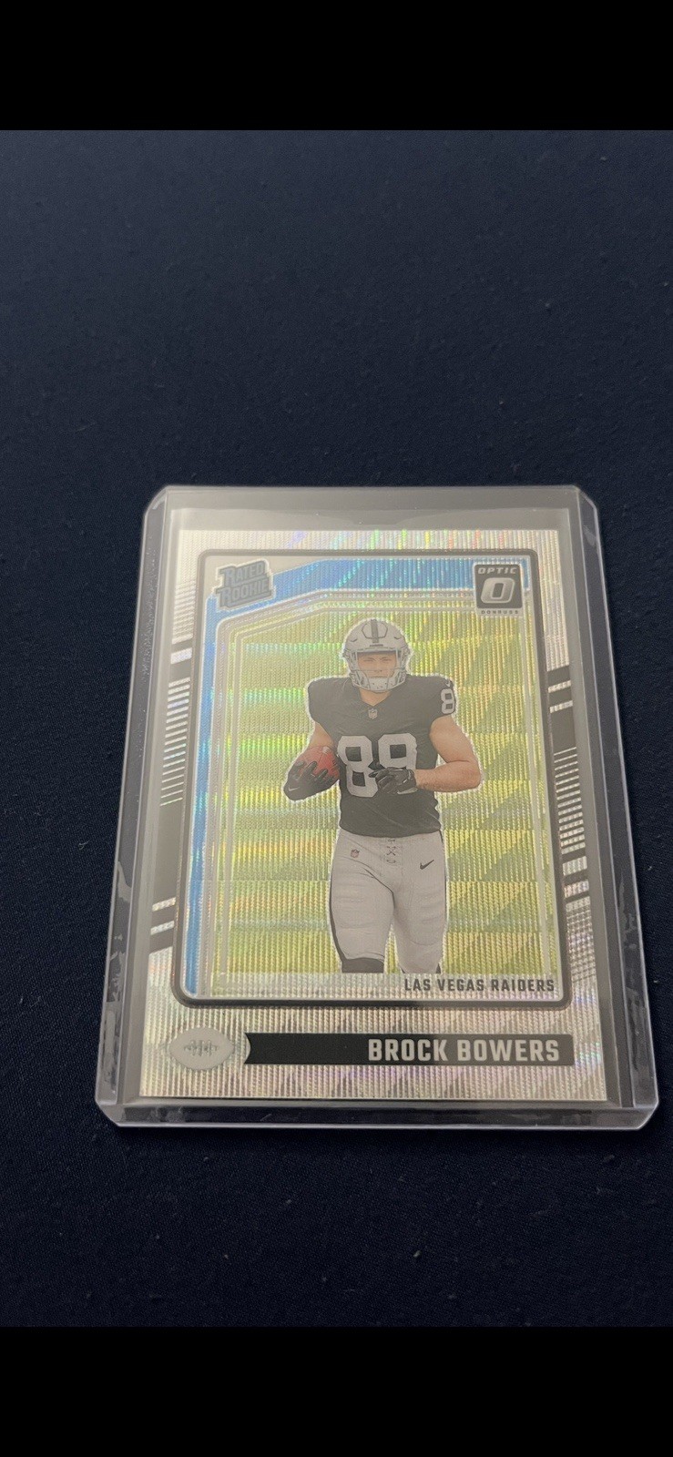 2024 Panini Donruss Optic - Rated Rookie Brock Bowers #215 Wave Prizm /300 (RC)